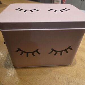 Pink Eyelash Design Storage Box